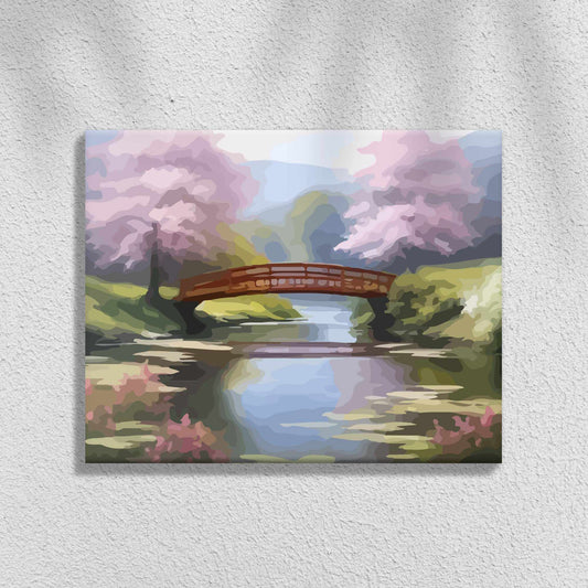 Bridge in the Spring | Paint by Numbers