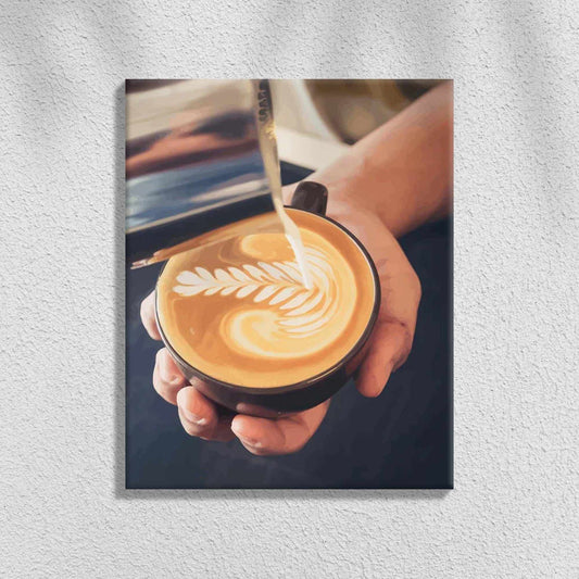 Milk Coffee (Latte) | Paint by Numbers
