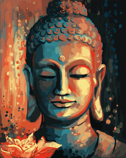 Buddha with a Flower | Paint by Numbers