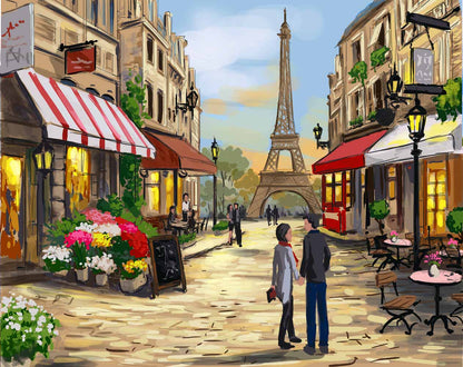 Paris Street | Paint by Numbers