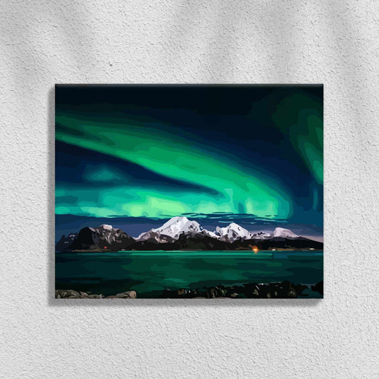 Norway - Northern Lights | Paint by Numbers