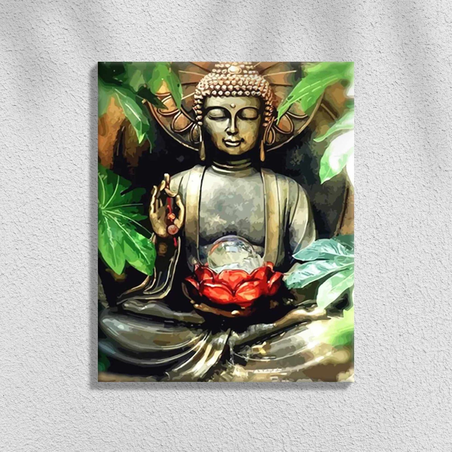 Buddha ja Kukka | Maalaa Numeroilla