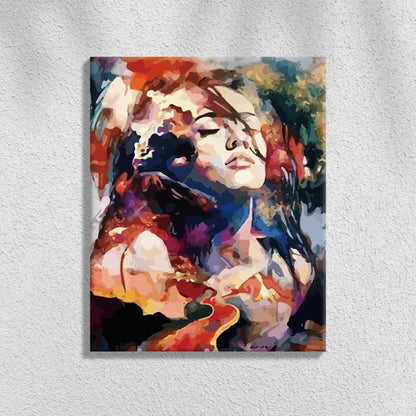 Abstract Colorful Woman | Paint by Numbers