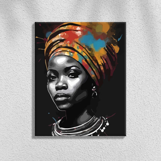 Afrikaanse Vrouw | Schilderen op Nummers