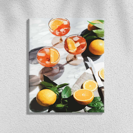 Oransje Sommer Drinker | Mal etter tall