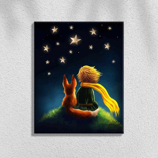 Little Boy and Fox | Paint by Numbers