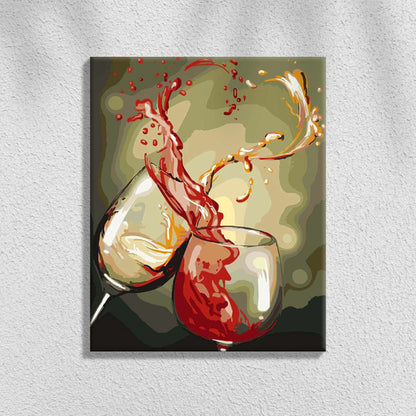 Wine Glasses | Paint by Numbers