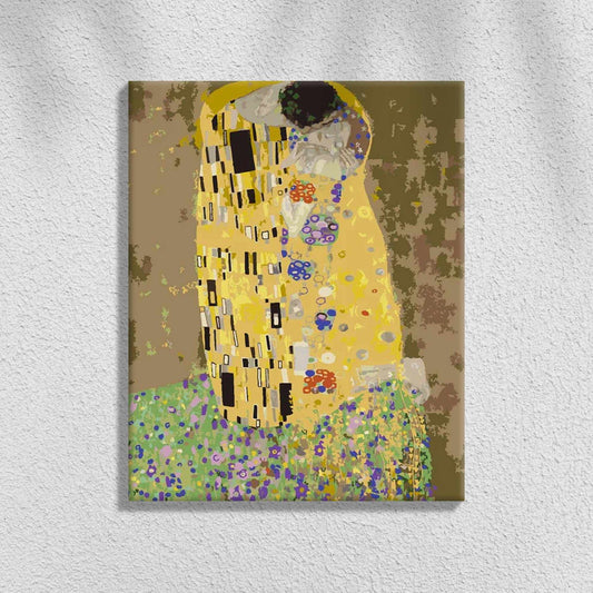 Klimt: Suudelma | Maalaa Numeroilla