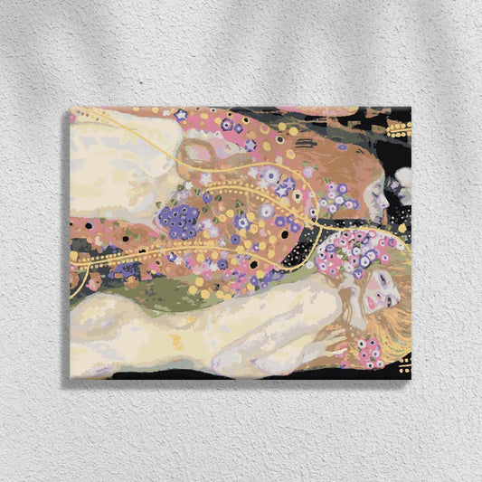 Vannslanger II - Gustav Klimt | Mal etter tall