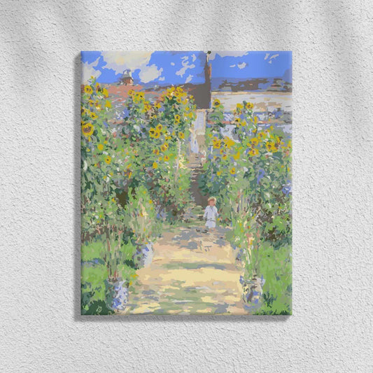 The Artist's Garden at Vetheuil - Claude Monet | Paint by Numbers