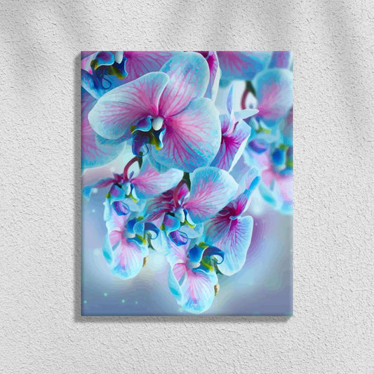 Blå orkidéer | Måla efter Nummer