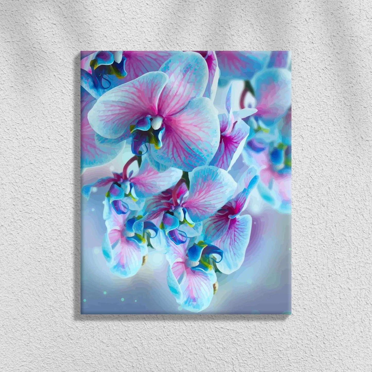 Blaue Orchideen | Malen nach Zahlen