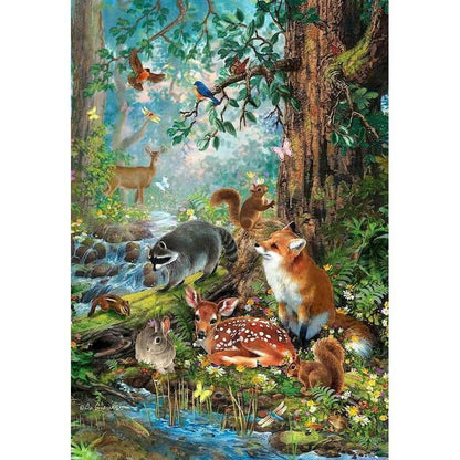 Wild Animals In The Forest | Paint by Numbers