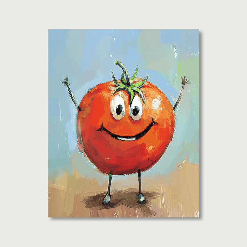 Happy tomato | Paint by Numbers