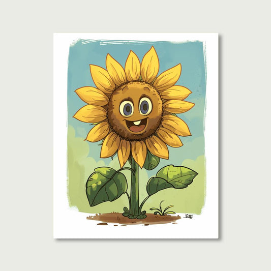 Happy sunflower | Paint by Numbers