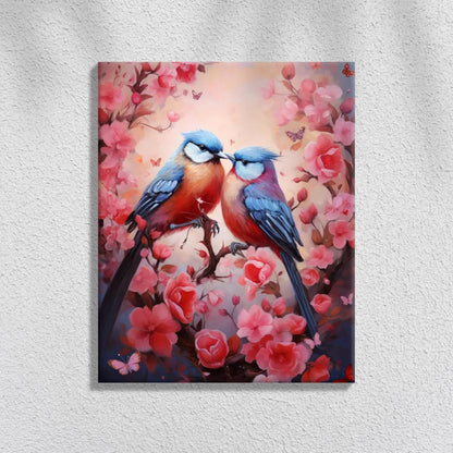 Verliefde vogels  | Schilderen op Nummers
