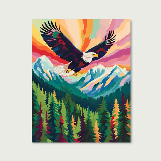 Colorful Eagle | Paint by Numbers