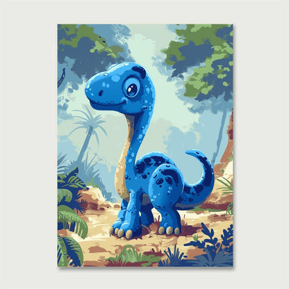 Blue Dino | Paint by Numbers