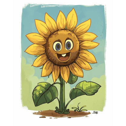 Happy sunflower | Paint by Numbers