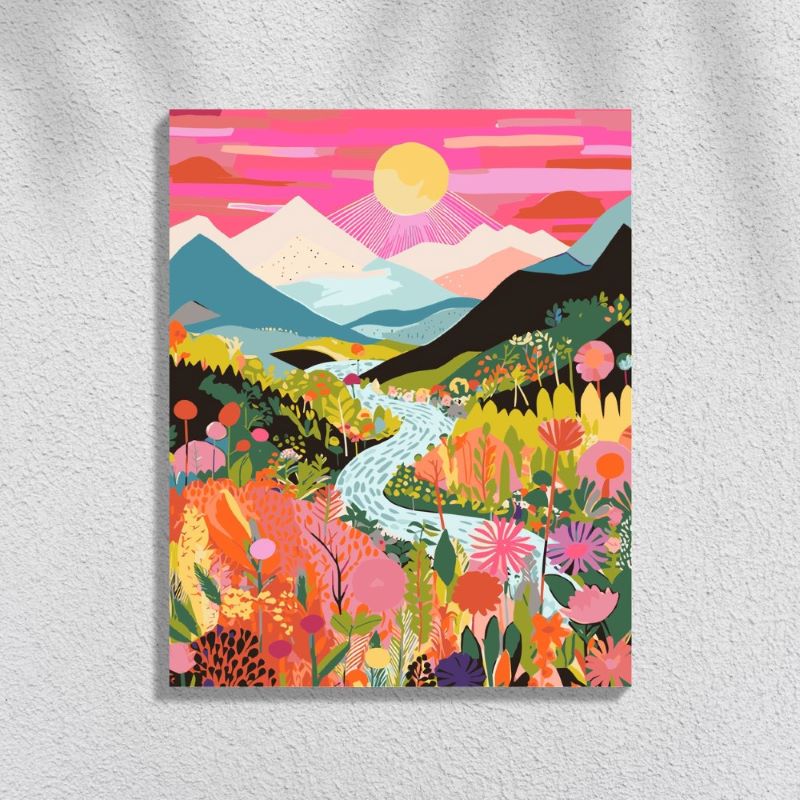 Colorful landscape 2 | Paint by Numbers