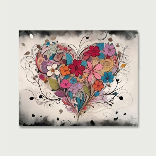 Abstract Heart | Paint by Numbers