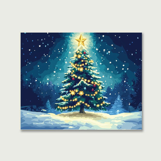 Beautiful Christmas tree | Paint by Numbers