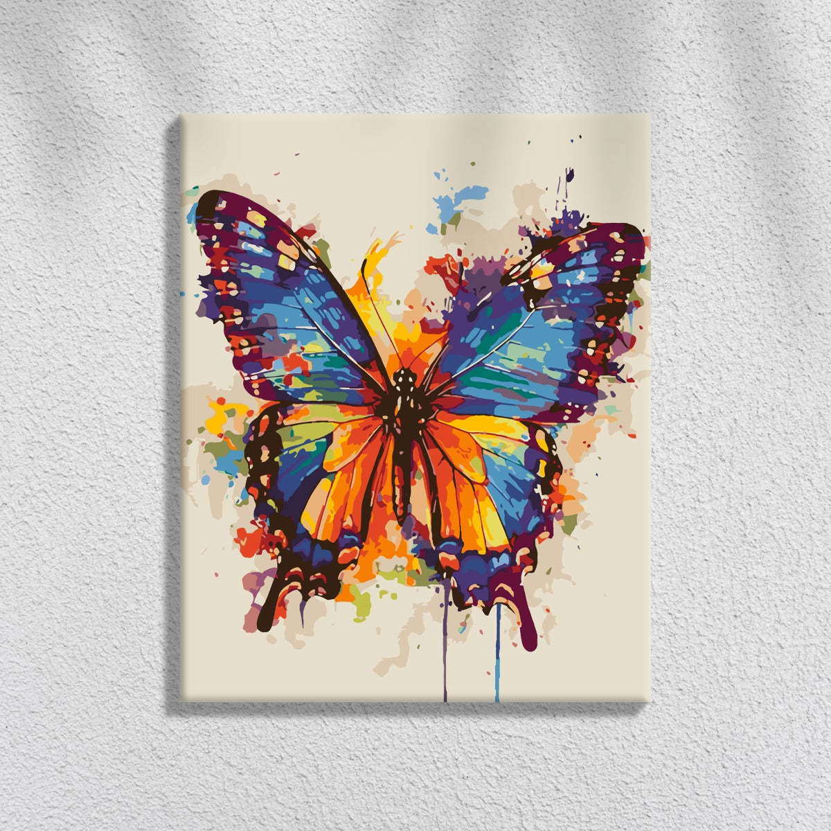 Vlinder - Color Splash| Schilderen op Nummers