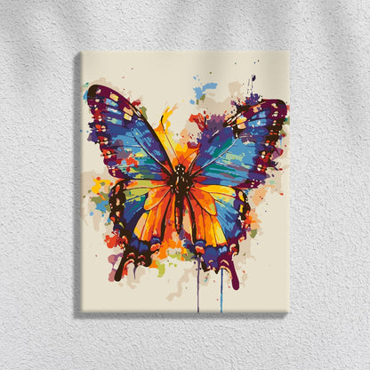 Butterfly - Color splash | Paint by Numbers