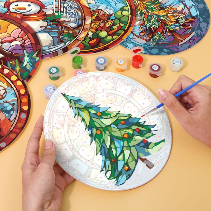 Paint by Numbers - Christmas Placemats | 6 Pieces