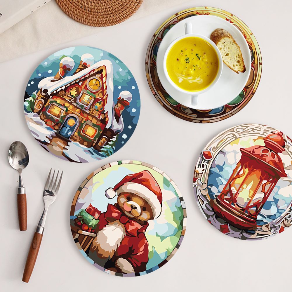 Paint by Numbers - Christmas Placemats | 6 Pieces