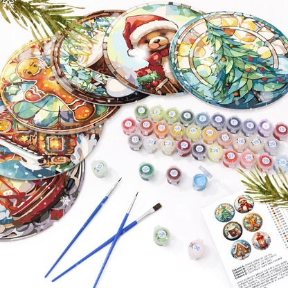 Paint by Numbers - Christmas Placemats | 6 Pieces