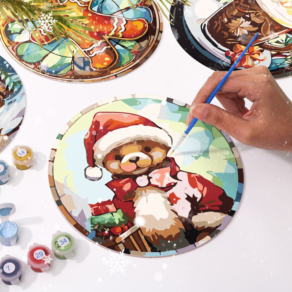 Paint by Numbers - Christmas Placemats | 6 Pieces