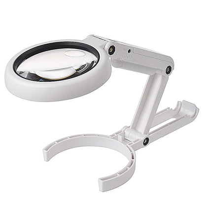 Hand magnifying lamp