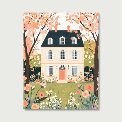 Flower house | Paint by Numbers