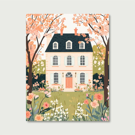 Flower house | Paint by Numbers