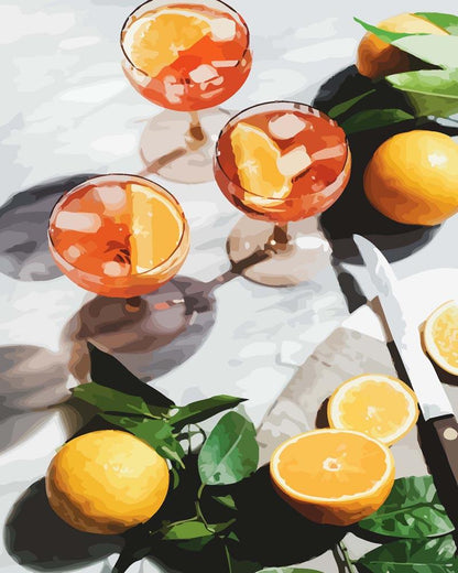 Oransje Sommer Drinker | Mal etter tall
