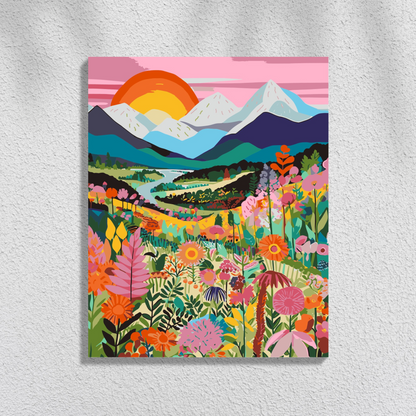 Colorful landscape | Paint by Numbers